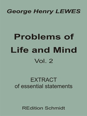cover image of Problems of Life and Mind--Volume 2--1891